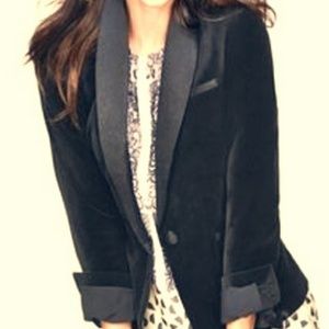 Cabi vintage velvet tuxedo blazer